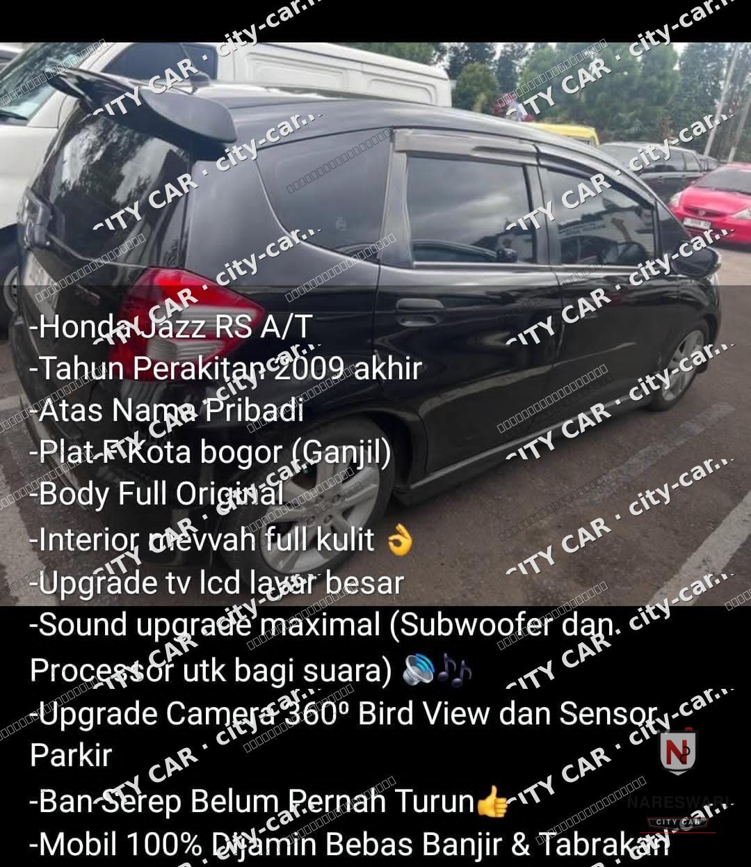 Honda Jazz 2009 - 4 silinder - Hitam 2009 — NCC-5605 - foto 2